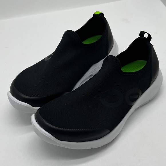 OOFOS Slip On Recovery Sport Shoes Womens 7.5 Black White Comfort Support Light - Picture 17 of 17